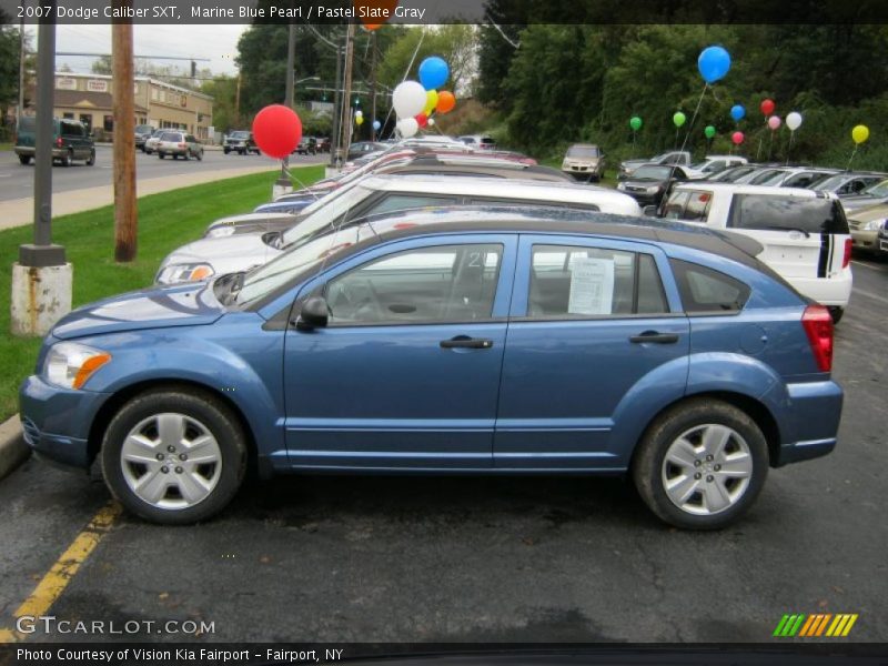 Marine Blue Pearl / Pastel Slate Gray 2007 Dodge Caliber SXT