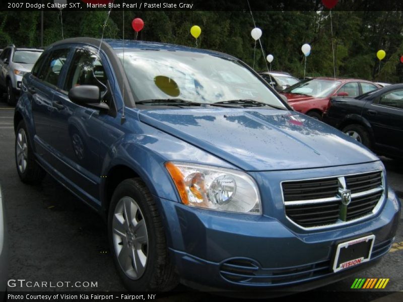 Marine Blue Pearl / Pastel Slate Gray 2007 Dodge Caliber SXT