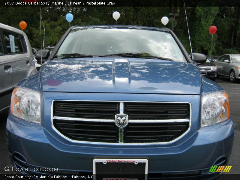 Marine Blue Pearl / Pastel Slate Gray 2007 Dodge Caliber SXT