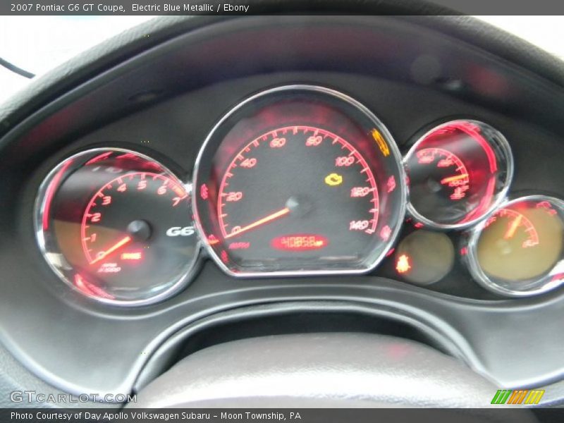 Electric Blue Metallic / Ebony 2007 Pontiac G6 GT Coupe