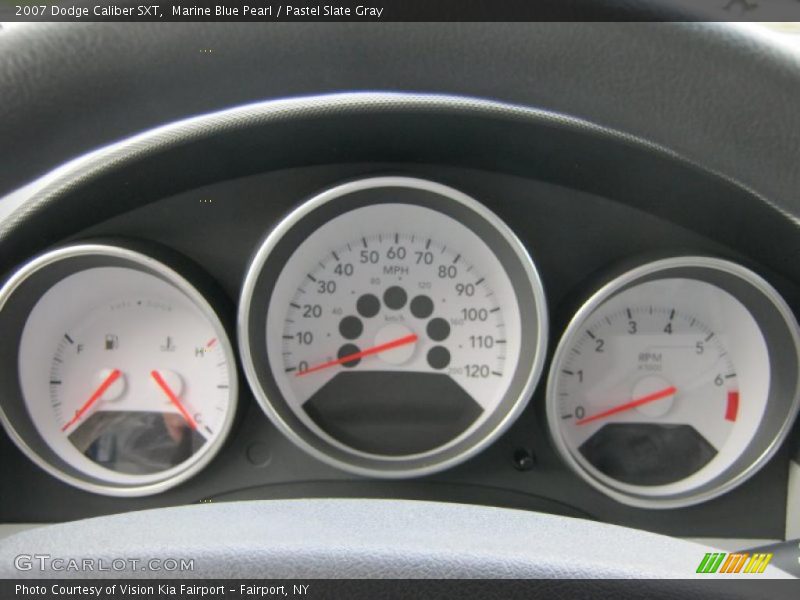 Marine Blue Pearl / Pastel Slate Gray 2007 Dodge Caliber SXT
