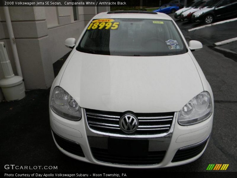 Campanella White / Anthracite Black 2008 Volkswagen Jetta SE Sedan