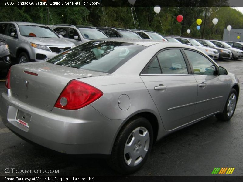 Liquid Silver Metallic / Ebony 2005 Pontiac G6 Sedan