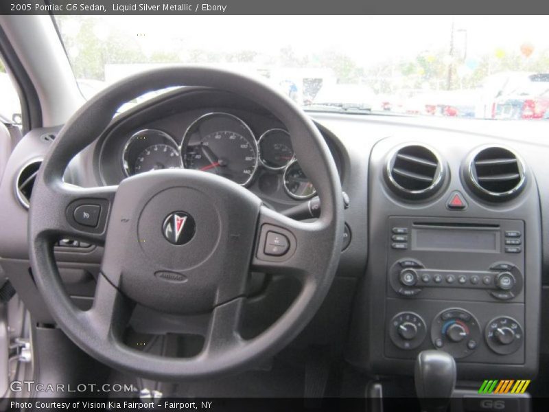 Liquid Silver Metallic / Ebony 2005 Pontiac G6 Sedan
