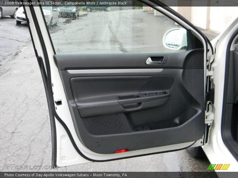 Campanella White / Anthracite Black 2008 Volkswagen Jetta SE Sedan