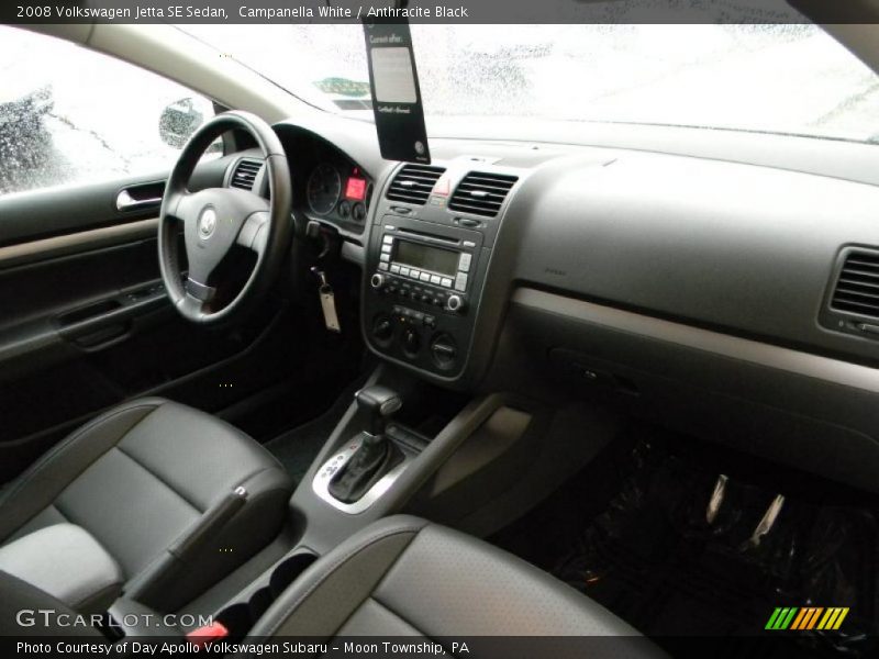 Campanella White / Anthracite Black 2008 Volkswagen Jetta SE Sedan