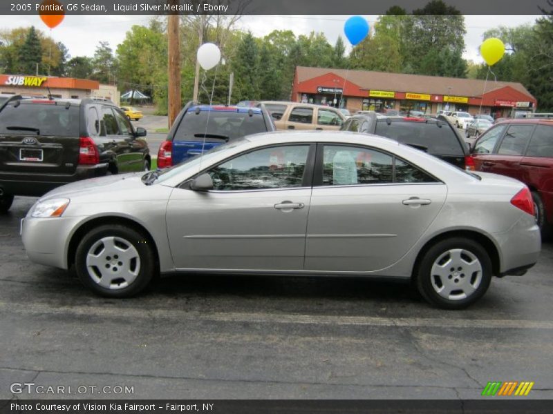 Liquid Silver Metallic / Ebony 2005 Pontiac G6 Sedan