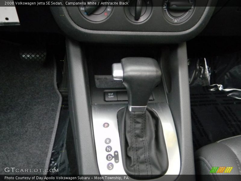 Campanella White / Anthracite Black 2008 Volkswagen Jetta SE Sedan