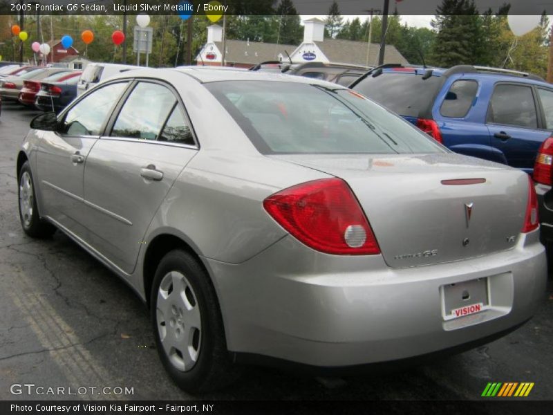 Liquid Silver Metallic / Ebony 2005 Pontiac G6 Sedan