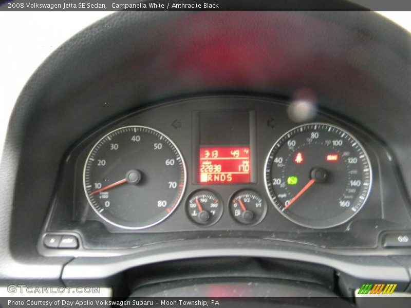 Campanella White / Anthracite Black 2008 Volkswagen Jetta SE Sedan