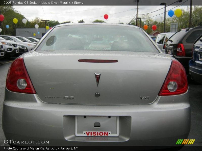 Liquid Silver Metallic / Ebony 2005 Pontiac G6 Sedan