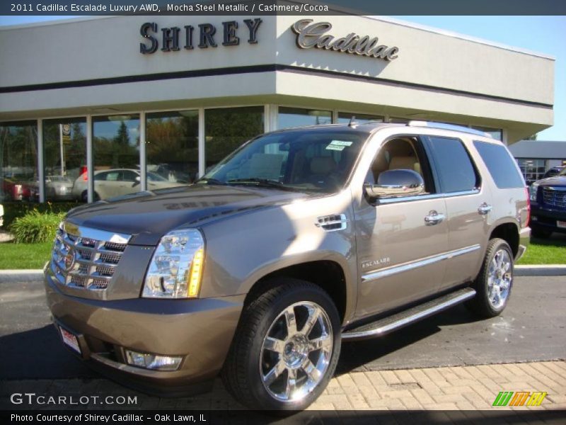 Mocha Steel Metallic / Cashmere/Cocoa 2011 Cadillac Escalade Luxury AWD