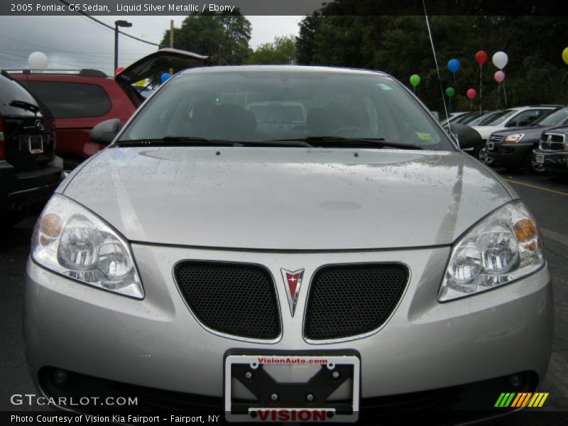 Liquid Silver Metallic / Ebony 2005 Pontiac G6 Sedan