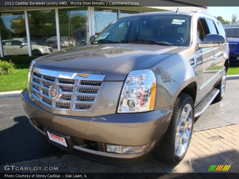 Mocha Steel Metallic / Cashmere/Cocoa 2011 Cadillac Escalade Luxury AWD