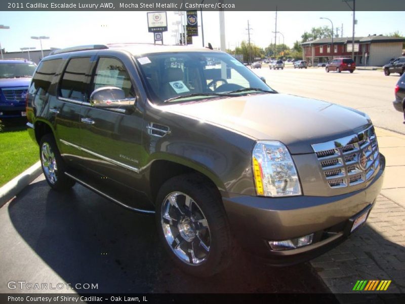 Mocha Steel Metallic / Cashmere/Cocoa 2011 Cadillac Escalade Luxury AWD