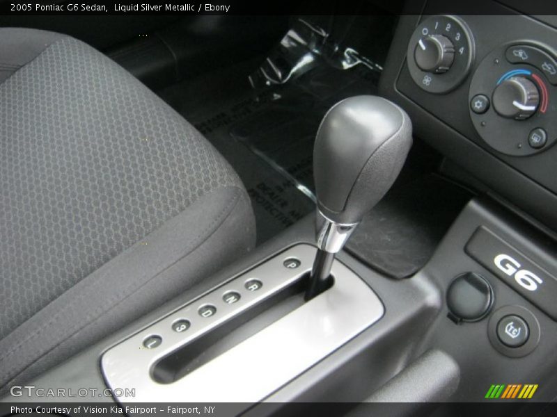 Liquid Silver Metallic / Ebony 2005 Pontiac G6 Sedan