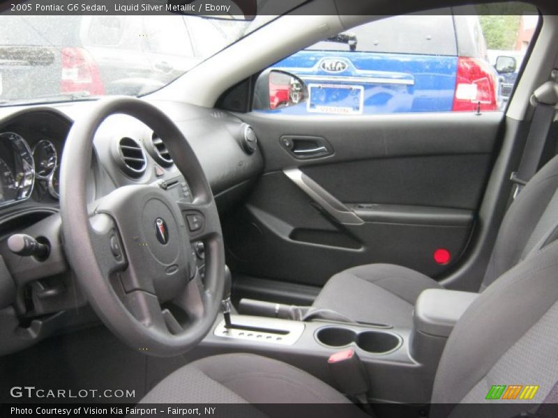 Liquid Silver Metallic / Ebony 2005 Pontiac G6 Sedan