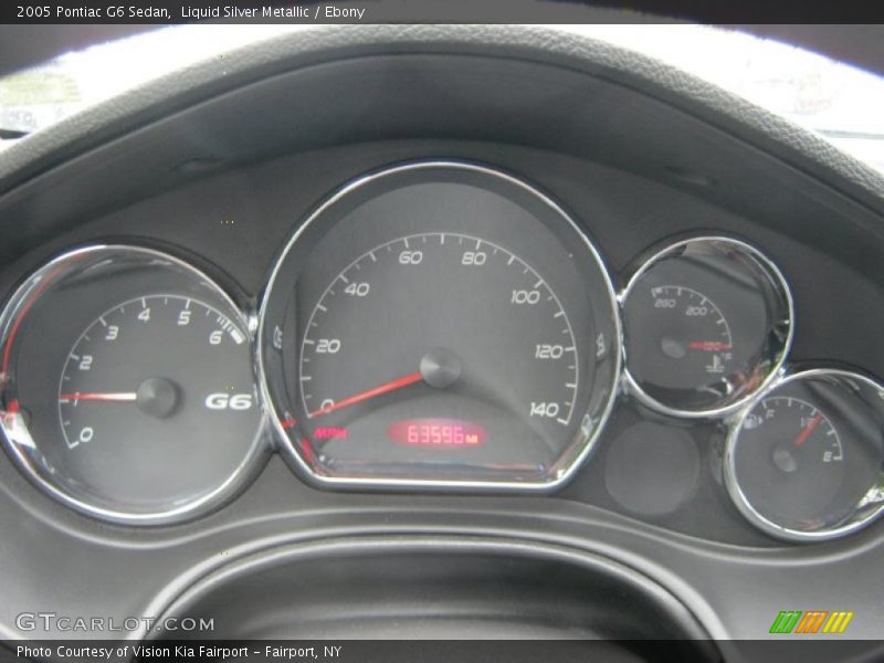 Liquid Silver Metallic / Ebony 2005 Pontiac G6 Sedan