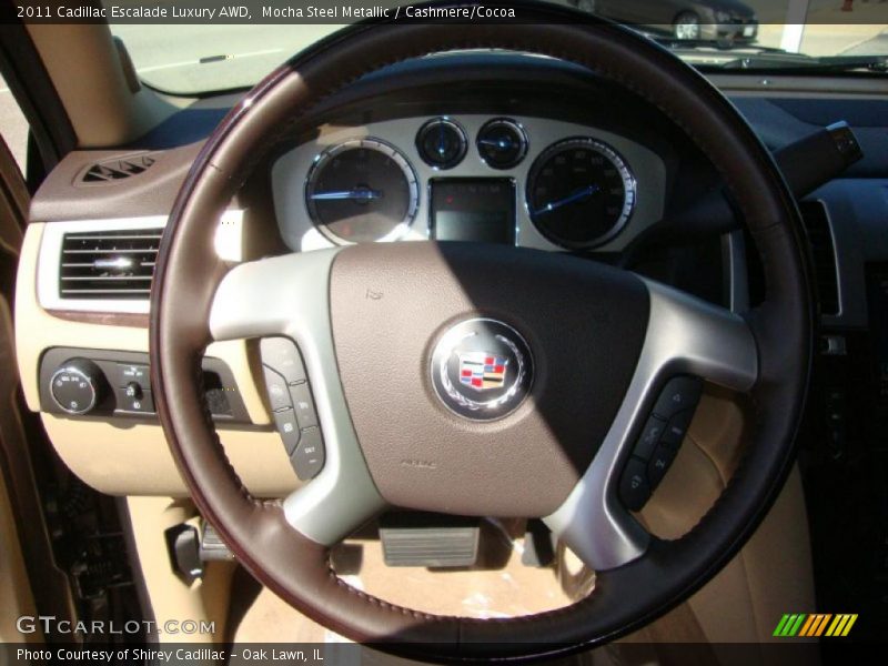 Mocha Steel Metallic / Cashmere/Cocoa 2011 Cadillac Escalade Luxury AWD