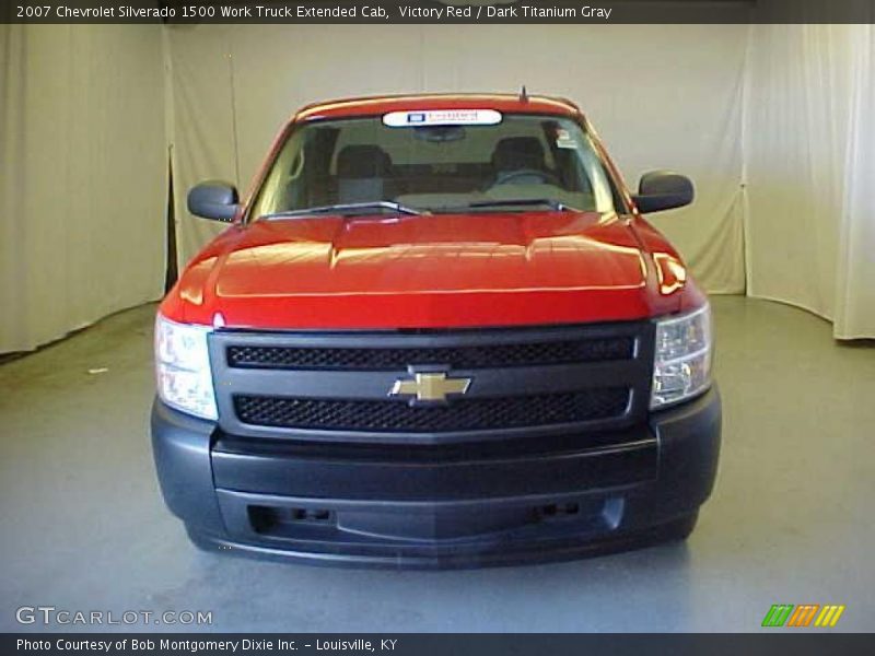 Victory Red / Dark Titanium Gray 2007 Chevrolet Silverado 1500 Work Truck Extended Cab