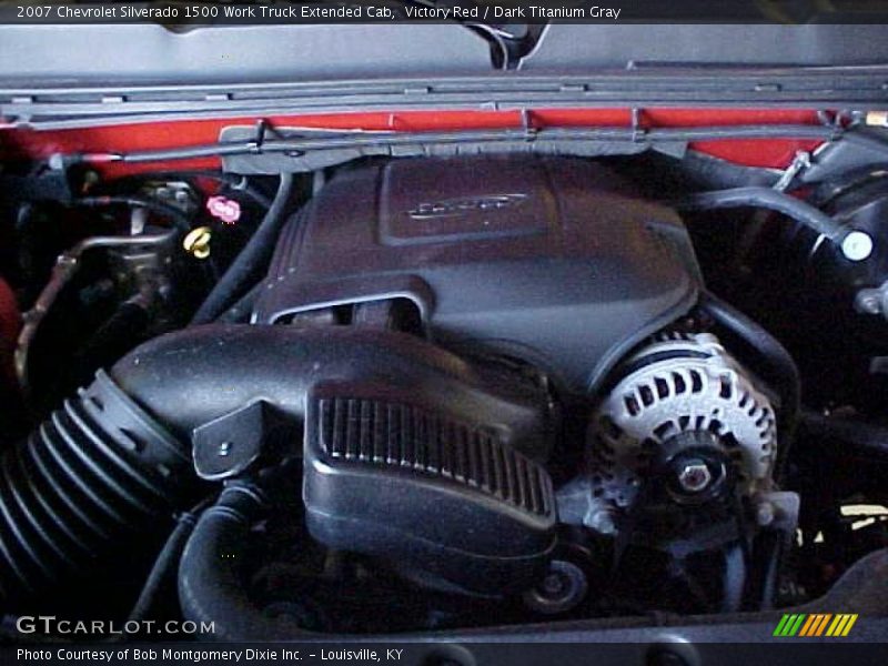 Victory Red / Dark Titanium Gray 2007 Chevrolet Silverado 1500 Work Truck Extended Cab