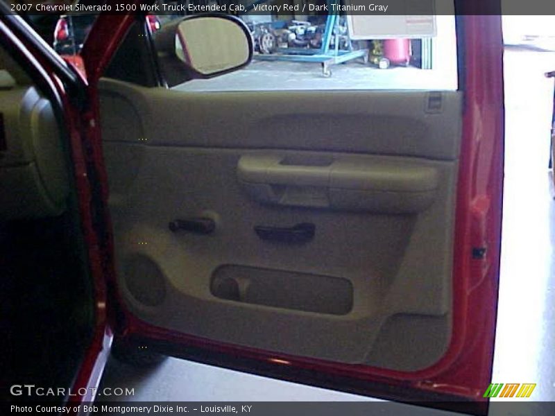 Victory Red / Dark Titanium Gray 2007 Chevrolet Silverado 1500 Work Truck Extended Cab