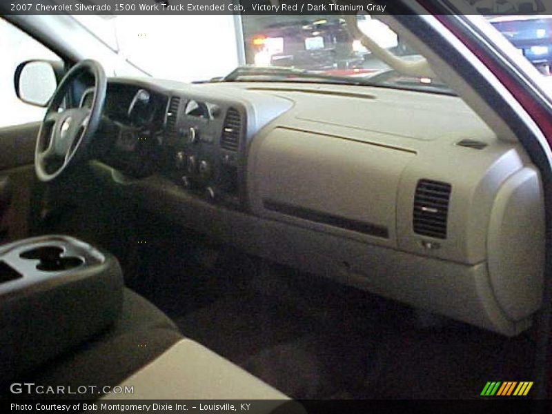Victory Red / Dark Titanium Gray 2007 Chevrolet Silverado 1500 Work Truck Extended Cab