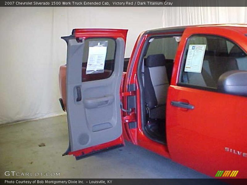 Victory Red / Dark Titanium Gray 2007 Chevrolet Silverado 1500 Work Truck Extended Cab