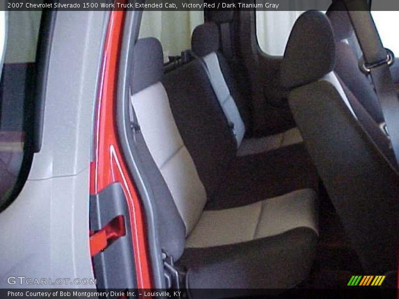 Victory Red / Dark Titanium Gray 2007 Chevrolet Silverado 1500 Work Truck Extended Cab