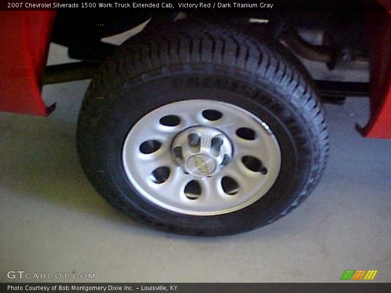 Victory Red / Dark Titanium Gray 2007 Chevrolet Silverado 1500 Work Truck Extended Cab