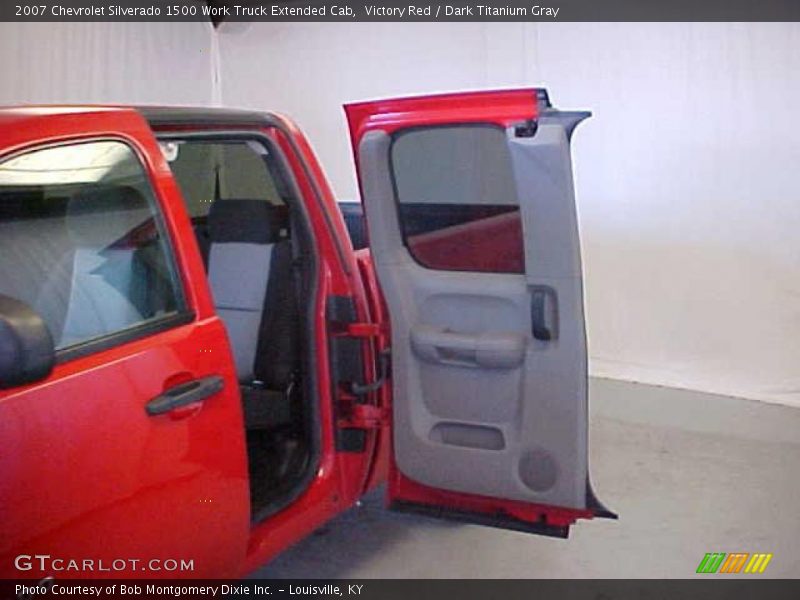 Victory Red / Dark Titanium Gray 2007 Chevrolet Silverado 1500 Work Truck Extended Cab