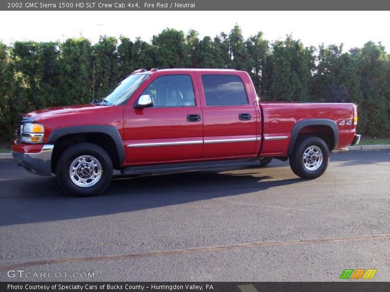Fire Red / Neutral 2002 GMC Sierra 1500 HD SLT Crew Cab 4x4