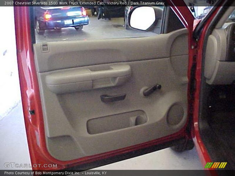 Victory Red / Dark Titanium Gray 2007 Chevrolet Silverado 1500 Work Truck Extended Cab