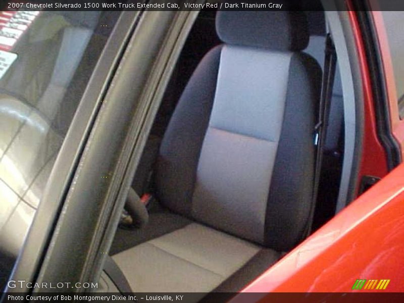 Victory Red / Dark Titanium Gray 2007 Chevrolet Silverado 1500 Work Truck Extended Cab