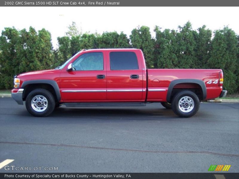 Fire Red / Neutral 2002 GMC Sierra 1500 HD SLT Crew Cab 4x4