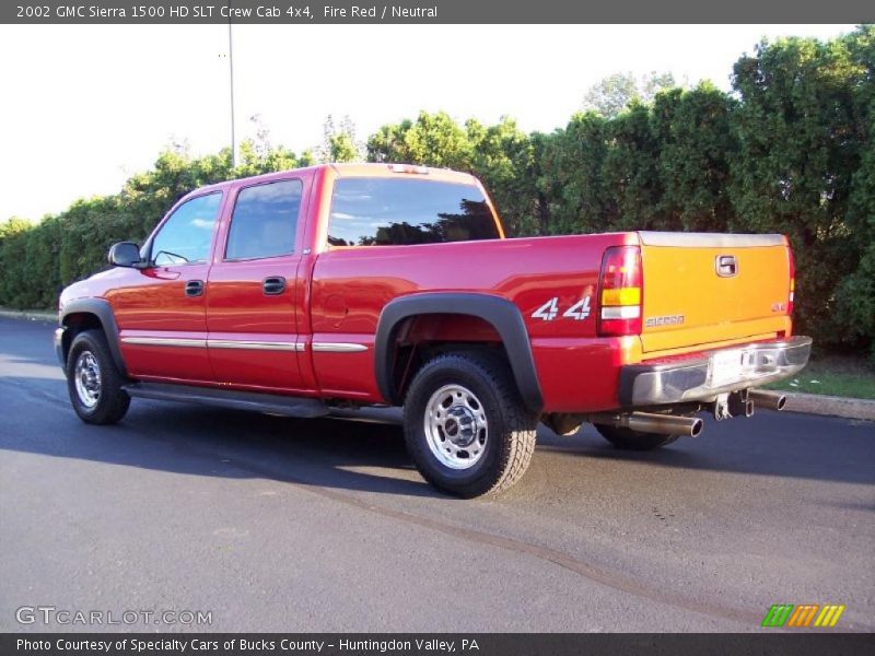 Fire Red / Neutral 2002 GMC Sierra 1500 HD SLT Crew Cab 4x4