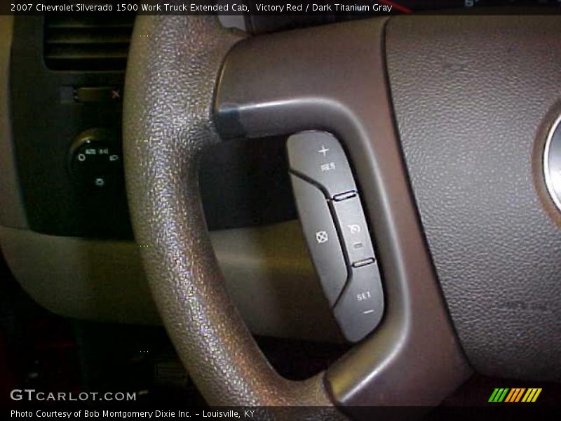 Victory Red / Dark Titanium Gray 2007 Chevrolet Silverado 1500 Work Truck Extended Cab