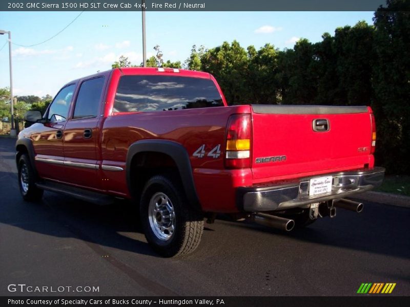 Fire Red / Neutral 2002 GMC Sierra 1500 HD SLT Crew Cab 4x4