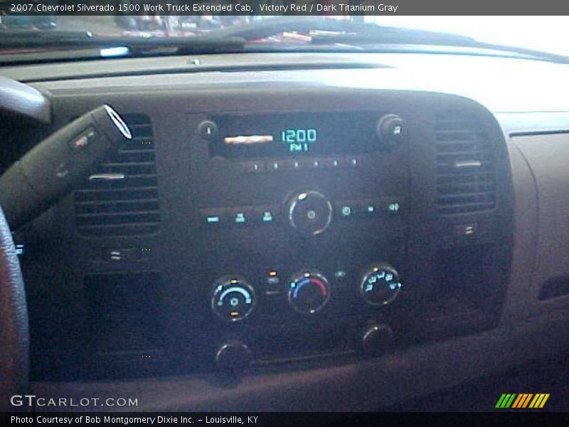 Victory Red / Dark Titanium Gray 2007 Chevrolet Silverado 1500 Work Truck Extended Cab