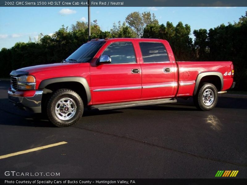 Fire Red / Neutral 2002 GMC Sierra 1500 HD SLT Crew Cab 4x4