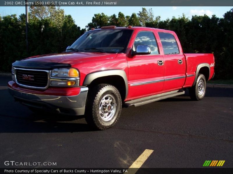 Fire Red / Neutral 2002 GMC Sierra 1500 HD SLT Crew Cab 4x4