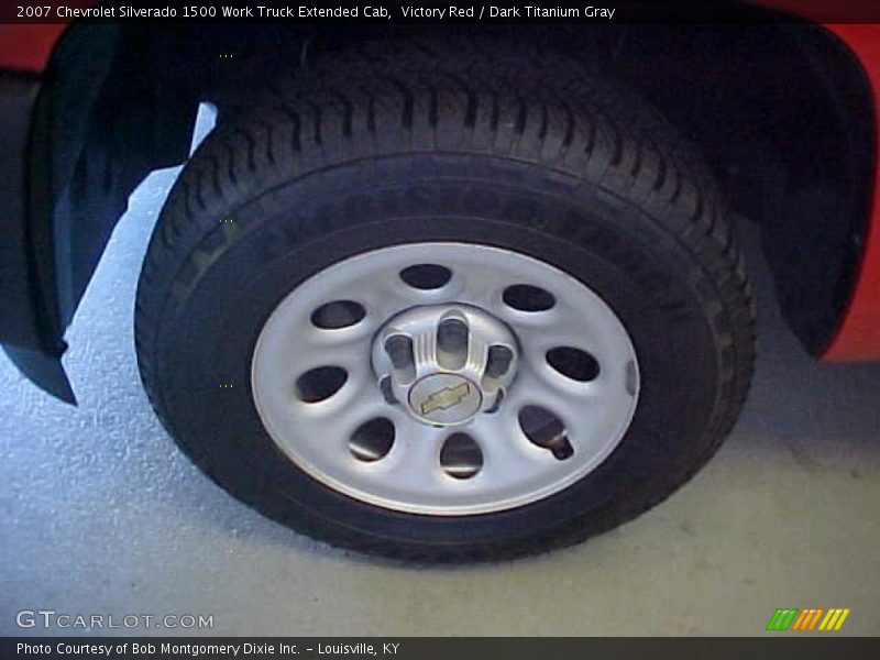 Victory Red / Dark Titanium Gray 2007 Chevrolet Silverado 1500 Work Truck Extended Cab