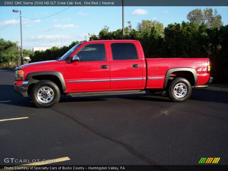 Fire Red / Neutral 2002 GMC Sierra 1500 HD SLT Crew Cab 4x4