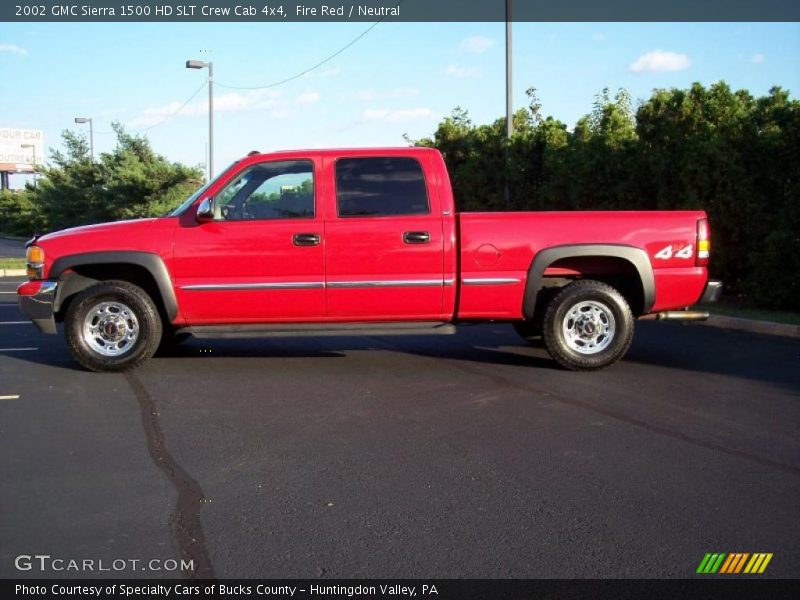 Fire Red / Neutral 2002 GMC Sierra 1500 HD SLT Crew Cab 4x4