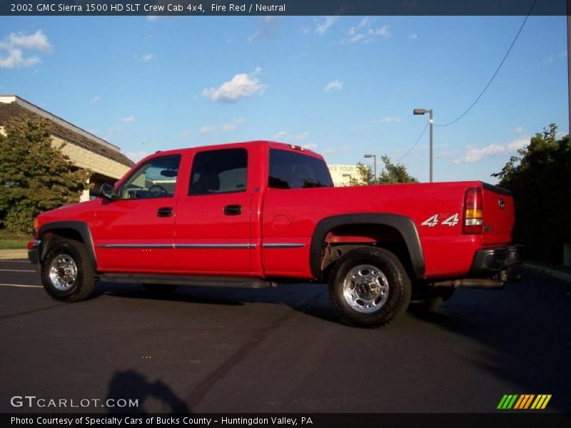 Fire Red / Neutral 2002 GMC Sierra 1500 HD SLT Crew Cab 4x4