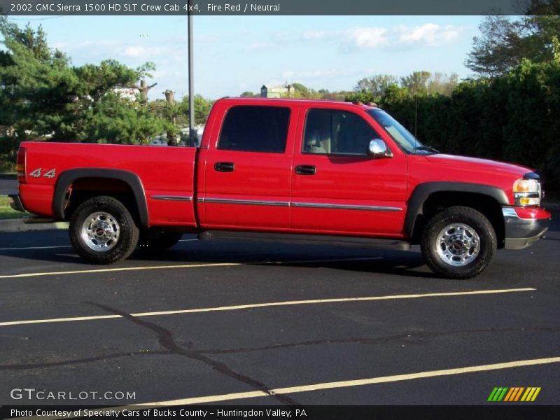 Fire Red / Neutral 2002 GMC Sierra 1500 HD SLT Crew Cab 4x4