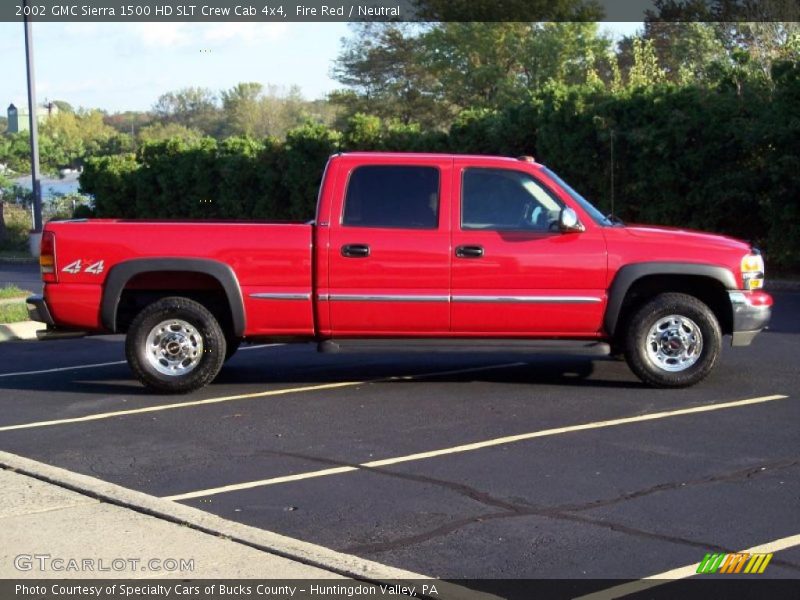 Fire Red / Neutral 2002 GMC Sierra 1500 HD SLT Crew Cab 4x4