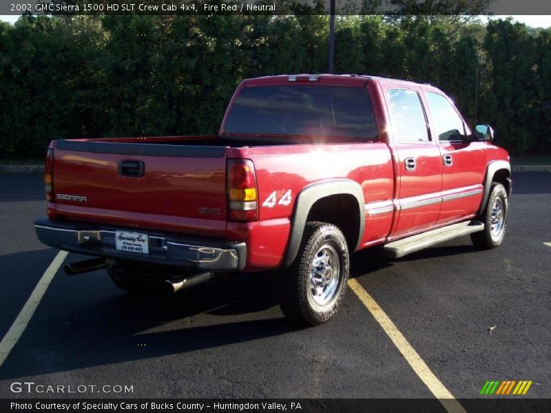 Fire Red / Neutral 2002 GMC Sierra 1500 HD SLT Crew Cab 4x4