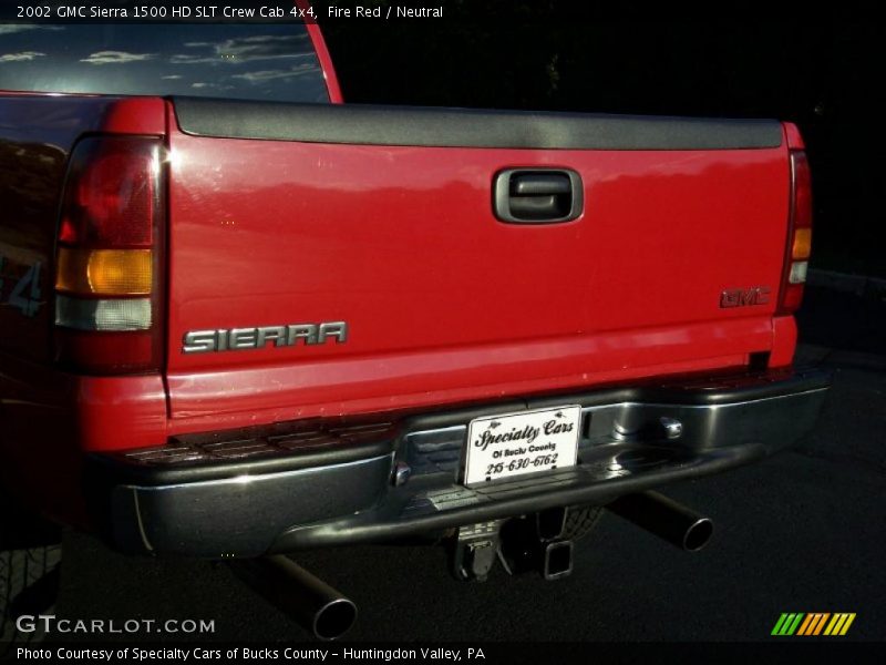 Fire Red / Neutral 2002 GMC Sierra 1500 HD SLT Crew Cab 4x4