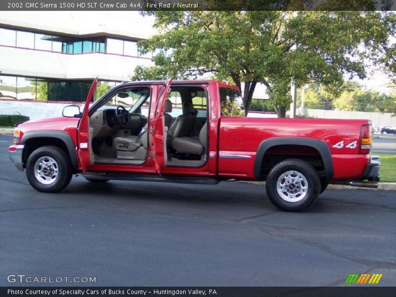 Fire Red / Neutral 2002 GMC Sierra 1500 HD SLT Crew Cab 4x4